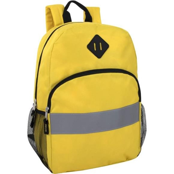 Kids Reflective Backpack for School, Yellow Backpack with Reflector Strips - Picture 1 of 6